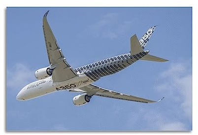 ZENGYL Flugzeug-Poster Airbus A350 Poster, dekoratives Gemälde, Leinwand, Wandposter und Kunstbild, modernes Familien-Schlafzimmer, Dekor-Poster, 40 x 60 cm