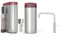 Quooker mit Reservoire COMBI+ und CUBE kochend Wasserhahn (Fusion Square, Voll-Edelstahl)