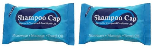 NRS Healthcare Nilaqua Shower Cap, Waterless, No Rinse, Shampoo Cap (Pack of 2)