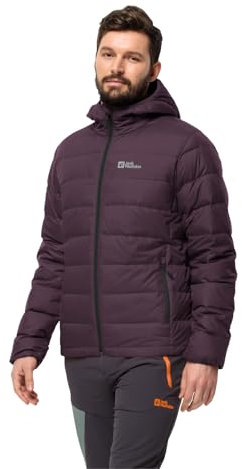 Jack Wolfskin Men's Ather Down Hoody M Down Jacket, Midnight Plum, M