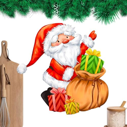 Leuchtet im Dunkeln, entzückende abnehmbare Weihnachtsmotive, leuchtet im Dunkeln, Lichtschalter-Aufkleber für Kinder und Erwachsene, Kinderzimmer, Schlafzimmer, Wohnzimmer, fluoreszierende Aufkleber