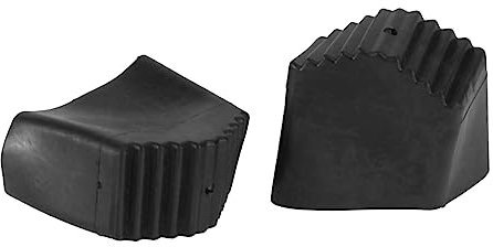 BESTonZON 2stücke Leiterfußpolster Aus Gummimaterial Rutschfeste Leiterabdeckungen Leiterfußschutz Schwarz Korrosionsbeständig Schalldämmend Bodenschutz