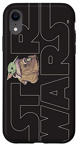 Hülle für iPhone XR Star Wars Logo und The Child Grogu aus The Mandalorian