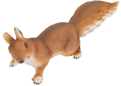 SIXRUN Kletter-Eichhörnchen-Figur, Lebendiges Harz, Dekorative Tierskulptur für den Außenbereich, Ornament für Garten, Innenhof, Tierskulptur für Baum