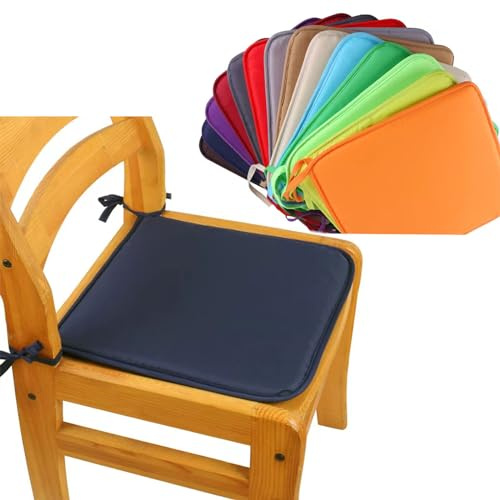 Colorful Indoor/Outdoor Chair Pads Seat Cushions With Ties, Garden Patio Home Cushions - 40x40x1.8cm, Furniture Cushion Cover, Seat Garden Pads Kitchen Dining Living Room Patio Office Lawn (2#)