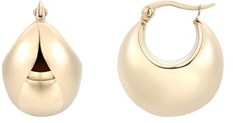 XENOX® Globe Ohrringe - Damen Ohrringe aus hochwertigem Edelstahl, 100% Wasserfest | X2663G