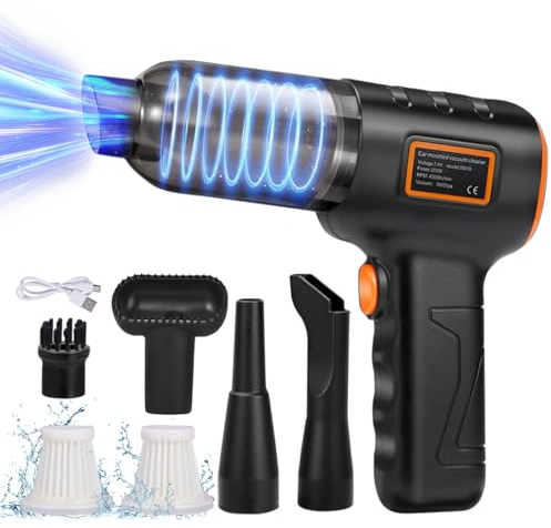 Aolawco 8 in 1 Handheld Cordless Vacuum, 16000Pa Powerful Rechargeable Portable Lightweight Mini Cleaner for Pet Hair, Car, Home, Office - USB Charging
