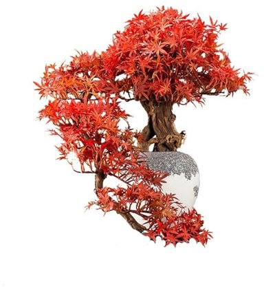 RUNZE765Z künstliche Pflanzen Feng Shui Ornamente Grünanlagen Landschaftsbau Gefälschte Baum Bonsai Desktop Hochwertige Simulation Baum Dekorationen Simulierte Kiefer