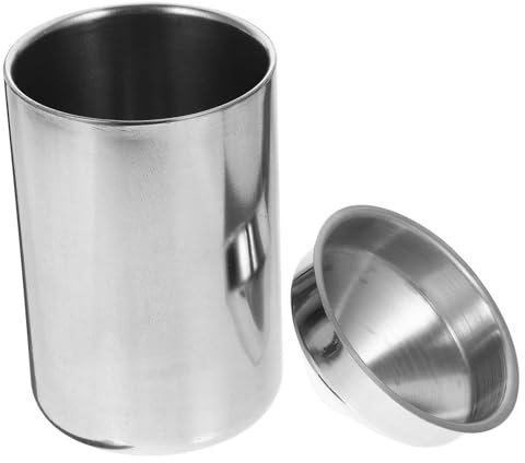 OUNONA Edelstahl Auto Aschenbecher Trichterform 9x7,8cm Für Fahrzeug Nutzung Zuhause Rußfänger Aufbewahrungsbehälter Geschenk