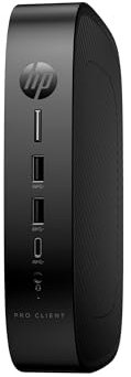 HP Pro t550 - Thin Client - USFF - 1 x Celeron J6412 / 2 GHz - RAM 4 GB - Flash 32 GB - eMMC - UHD Graphics - 1GbE ThinPro - Monitor: keiner - Tastatur: Deutsch