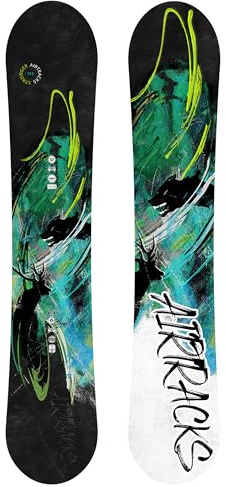 Airtracks Herren Snowboard - Stronger Snowboard Wide Flat Zero Rocker 156 159 163 165 cm