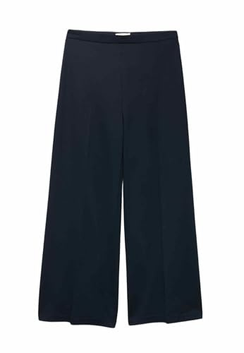 Marks & Spencer Jersey-Hose Mit Weitem Bein Und Stretch Damen Dunkles Marineblau UK 8 (EU 36)