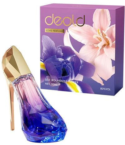 lmoikesz High Heels Parfüm, Reine, Glatte und personalisierte Eleganz in der Flasche, Smaragd Highheels Parfüm, Texturdetails, High End(Rosa Lila)