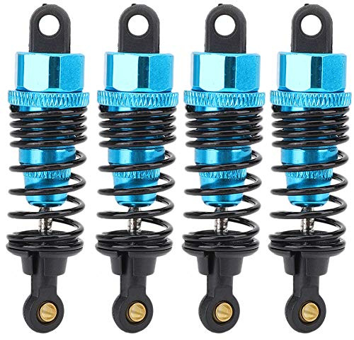 Aluminium Stoßdämpfer RC Autoteile 1:10 RC Flat Car BLUE 4pcs Vorne Heck Stoßdämpfer Zubehör