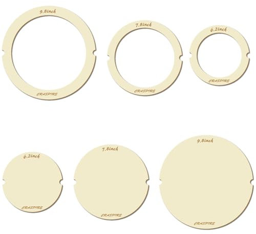 CRASPIRE Makramee-Schneiden, Holz, natürlich, rustikal, rund, Boho-Holz, für Kreise, Quasten, Traumfänger, Wandbehang, Werkzeug für Heimwerker, Basteln, Heimwebart, Dekoration, 6 Stück