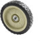 Jotekonoby Rasenmäher-Rad-Montage, vorne und hinten, Gummiräder-Set, Garten-Schubmäher, Ersatzteile, schwarz, 43 mm Breite für Selbstantrieb