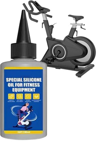 Silicone Treadmill Lubricant | 100ml Quiet Smooth Maintenance Oil | Protective Belt Lubrication Fluid For Fitness Equipment | Lubricant For Running Machines Gym Home Garage Sports Clubs Workout Areas