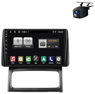 2 Din Car Radio for Renault Clio 2 BB CB 2001-2012 Android 15 9 Inch Portable Car Stereo with Bt Gps Wifi Fm Am Rds Radio Backup Camera Multimedia-Player For, 8 Core 8G+256G