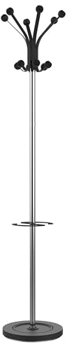 UNILUX Hakea portemanteau noir/chrome, 176x34x34