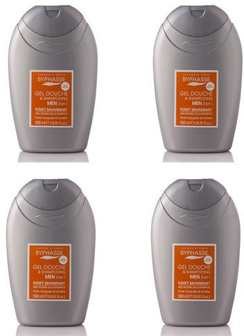 Byphasse – Gel de ducha 2 en 1 para hombre Funky Savannah – 500 ml – Para todo tipo de pieles