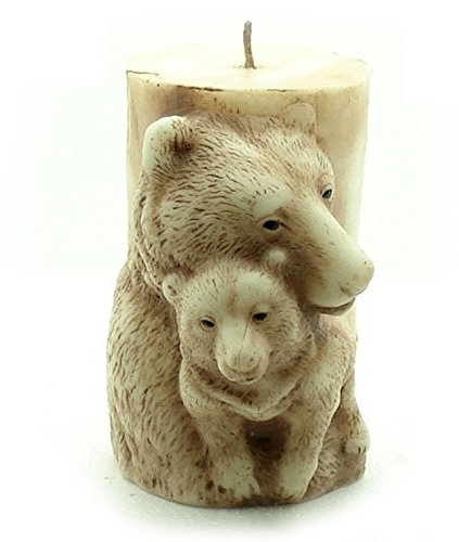 Moule 3D en silicone en forme d'ourson pour bougies et savons