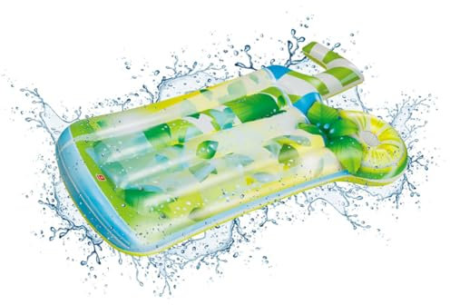 Mondo Toys - Air Mat Jumbo Mojito - Materassino d’acqua gonfiabile forma di bottiglia, adulti e bambini - 183 X 110 cm