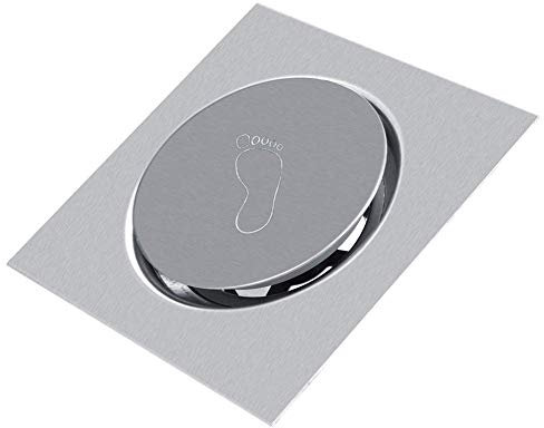 Scarico A Pavimento In Acciaio Inox Pedale Tipo Rimbalzo Griglia Per Doccia Bagno Toilette Garage Base(#3)