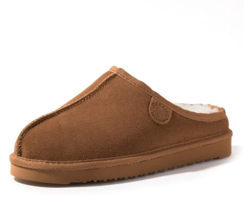 Greta Genuine Shearling Clog, Chestnut, 9