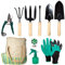 lyndeluxe Attrezzo da giardino 10 pezzi, set da giardino con custodia, strumento per piante ad alte prestazioni per uomini e donne