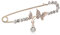 Schmetterling Brosche Anstecknadel Anstecker gold K48