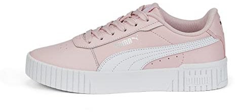 PUMA Fille Carina 2.0 Jr Baskets,Almond Blossom Puma White Puma Silver,36 EU