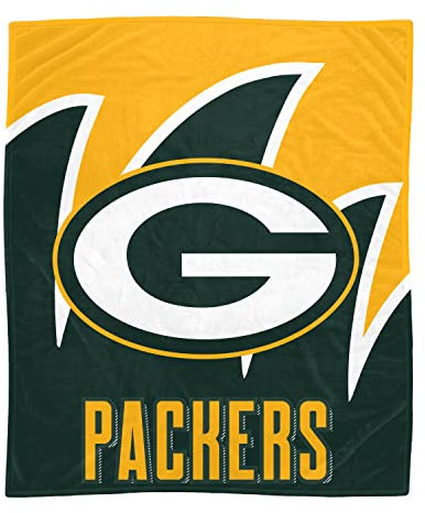 Proformance Home Officially Licensed NFL Green Bay Packers Splash Corral Fleece Blanket