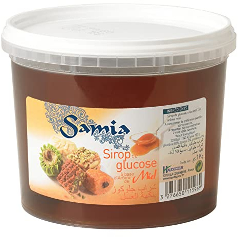 Sirop de Glucose SAMIA à la base d'Arôme de Miel 1Kg/Pot - Lot de 1, 2, 3, 4 et 5 Pots - Livraison Gratuite France - Expédition par la sté Bo Time (3)