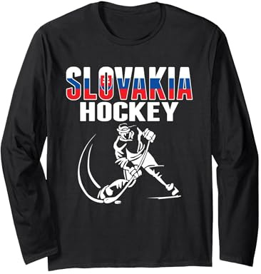 Slowakei Eishockey-Fans Trikot – Support Slowakische Hockey-Team Langarmshirt
