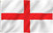 SHATCHI Große 90 x 60 cm England-Flagge, St. George's Kreuz, Rot-Weiß, Englische Nationalflagge, Polyesterstoff, Messingösen, für Fußballweltmeisterschaft, Rugby-Fans