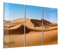 DEQORI Glasbilder Echtglas | Motiv Dünenlandschaft | horizontal 3-teilig 150x100 cm | große XXL Deko | Wandbilder für Wohnzimmer, Schlafzimmer, Flur & Küche | moderne Wanddeko