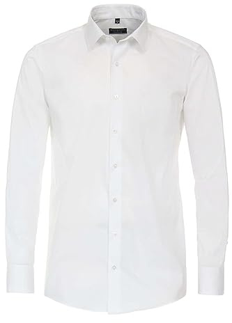 Redmond Businesshemd Uni Comfort Fit Schneeweiß 4XL