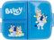 Fiambrera para Niños-Sandwichera con 3 Compartimentos para Guardería, Fiambrera con División Infantil de Plástico Libre de BPA, Gran regalo para niños (Bluey)