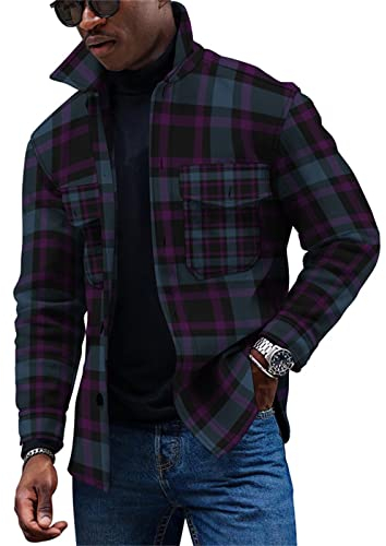 KONG JIMFAN Jacken Herren Pjs Jacke Herren Oberhemden Herren Herren Übergangsjacke Anzüge Herren Unterhemden Herren Jacke Herren Leichte Jacke Herren Hemd Mit Pulli Arbeitsjacke(Rose Gold,M)