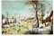 Pieter Bruegel The Elder Berühmte Malerwerke (Winterlandschaft mit Skatern und einer Vogelfalle), Printi, dekoratives Gemälde, Leinwand, Wandkunst, Wohnzimmer, Schlafzimmer, 20 x 30 cm