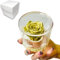 Premium-rose.com Box Tondo con Rosa Oro stabilizzata Profumata, in plexiglass da 9cm con Rosa Oro Vera Eterna | Idea Regalo Nozze, Matrimonio, Anniversario 50 Anni, | Fatto in Italia (Oro 1401)