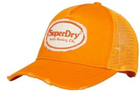 superdry Damen Fluro Mesh Trucker Cap Baskenmütze, neon-orange, One Size