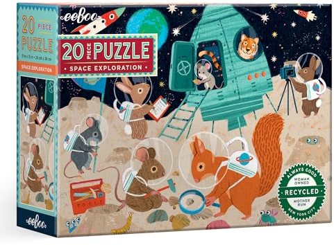 Eeboo Space Exploration 20 Piece Big Puzzle