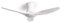 TECHBREY Ventilador de Techo Silencioso Salamina Blanco 132cm Motor DC Controlador de Pared + Mando Con Luz Sí