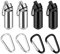 AHQiZFX 4 Stück Pillendose Schlüsselanhänger,Wasserdichte Kapsel Pillendose,Kleine Pillendose Metall,Mini Kapsel Pillendose,Outdoor Tragbare Tablettendose,Aluminium Pillenbox,für Reise Camping Angeln