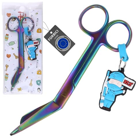 Tijeras de Enfermería Curvas para Primeros Auxilios Arcoiris