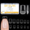 EODCI Kurze Quadrat Nagel Tips 600PCS Soft Gel Full Cover Nagelspitzen Kunstnägel 12 Größe Künstliche Zum Aufkleben PMMA Pre-Buffed Tipps für Nagelstudios und Diy Nail Art Zu Hause