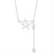 925 Lange Halskette mit Quasten-Stern-anhänger für Damen, Party-schmuck