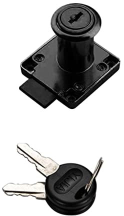 Wdfnexalai Cerradura de seguridad para cajón de oficina, armario, 32 mm, Negro