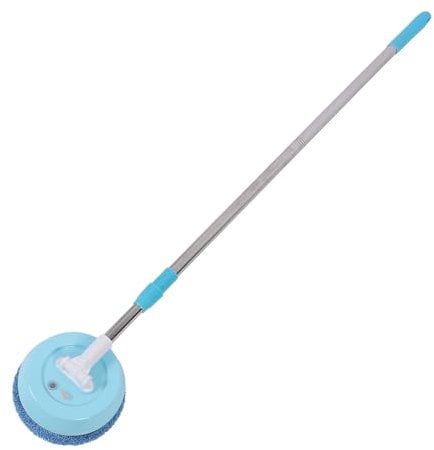 Cordless Electric Mop for Floor Cleanings, Powerful Hardwood Floor Mop Floor Cleaner Cordless Mop Heavy Duty Dry Wet Mop with Flexible Head for Floor Window Ceiling (Light Blue)